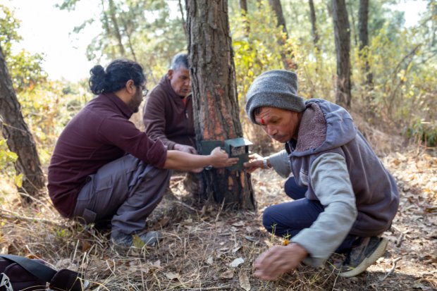 Camera trap training for community members in Dakshinkali